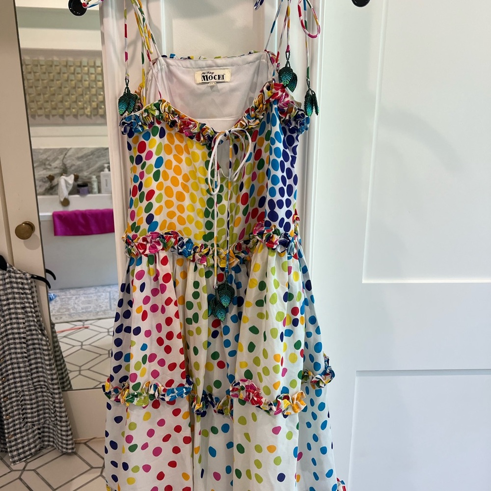 Colorful Polka Dot Dress